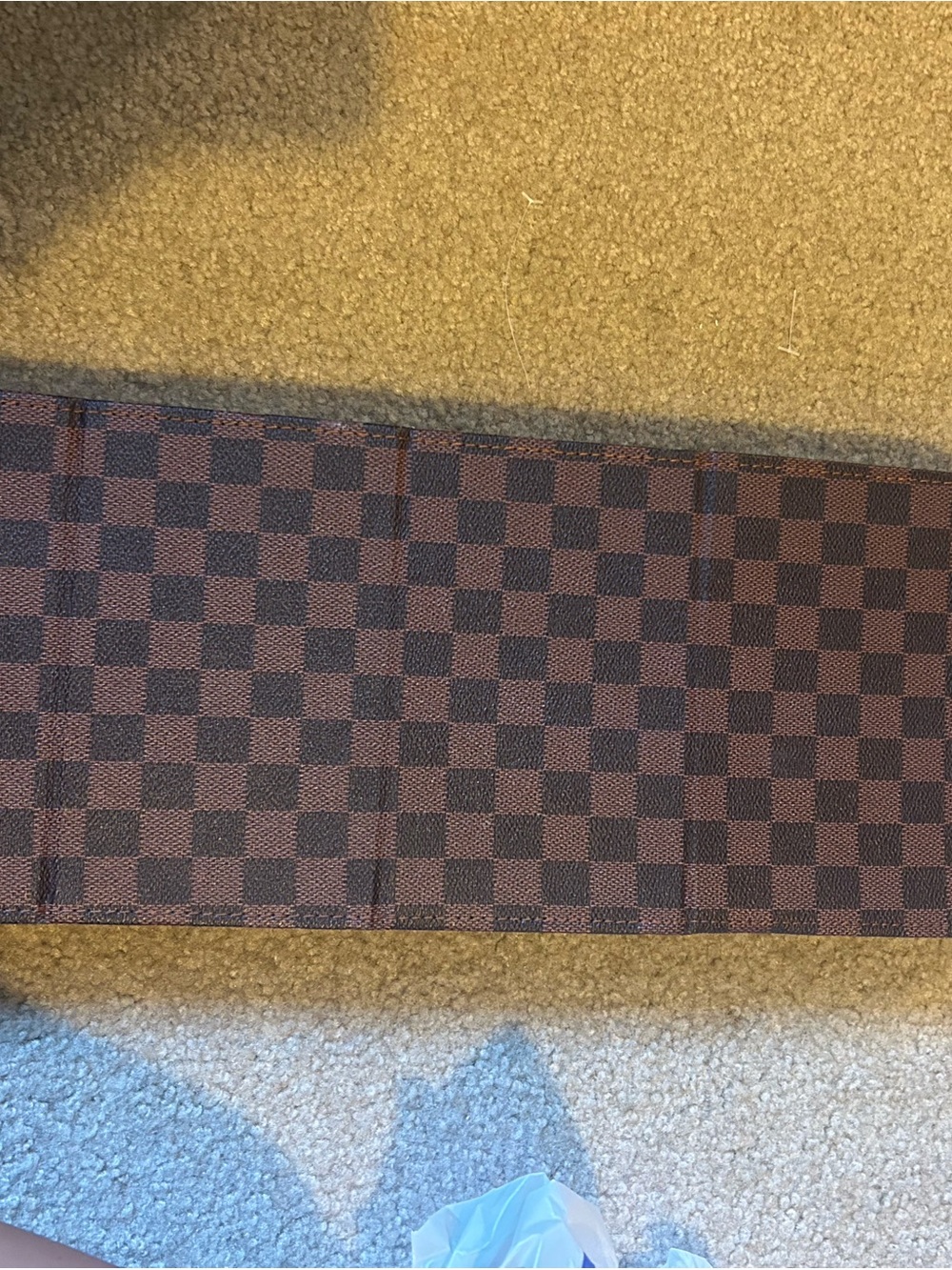 Brown Checkered Women’s Glasses Case - Picture 3 of 4